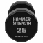 Гантель цільна професійна з поліуретановим покриттям HAMMER STRENGHT TA-9215-25 1шт 25кг чорний 1