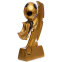 Статуэтка наградная спортивная Футбол Бутса с мячом золотая SP-Sport C-1720-A 0