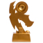 Статуетка нагородна спортивна Футбол Бутса з м'ячем золота SP-Sport C-1720-A 1