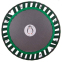 Фітнес батут круглий FI-2906 102см чорний-зелений 5