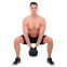 Гиря-дзвін чавунна пофарбована BALL BELL LiveUp LP8047-35LB вага 16кг чорний 7