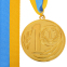 Медаль спортивна зі стрічкою SP-Sport WREATH C-1489-7 ø7см золото, срібло, бронза 0