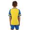 Форма футбольна комплект футболка та шорти Joma LIDER 104285-907 4XS-2XL жовтий-синій 15