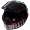 Мотошлем интеграл (full face) QKE Дракон M-9541 M-XL черный-красный-мятный 1