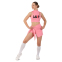 Костюм для чирлидинга кроп-топ с воротником-стойкой и плиссированная мини-юбка-шорты SP-Sport CO-9106 размер S-XL цвета в ассортименте 10