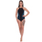 Купальник для плавания слитный спортивный женский ARENA W AURA LIGHT CROSS AR001739-580 черный 3