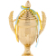 Кубок спортивный с ручками и крышкой SP-Sport AMBITION C-899-2B высота 34,5см золотой 1