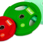 Блины (диски) полиуретановые Zelart TA-5336-28-5 28мм 5кг салатовый 1
