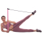 Палка гімнастична бодібар для фітнесу з еспандерами SP-Sport FI-2448 0,9м черный-фиолетовый 18