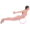 Колесо для йоги масажне SP-Sport Fit Wheel Yoga FI-2438 блакитний-рожевий 6