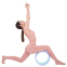 Колесо для йоги масажне SP-Sport Fit Wheel Yoga FI-2439 синій-рожевий 6