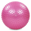 Мяч для фитнеса фитбол массажный Body Sculpture BB-003-22-DN 55см розовый 0
