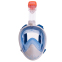 Маска для снорклинга с дыханием через нос MadWave FULL-FACE M061908 голубой 0