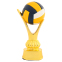 Статуэтка наградная спортивная Волейбольный мяч SP-Sport JB-16-111-G-3C высота 24см золото,серебро, бронза 0