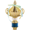 Кубок спортивний з ручками і кришкою SP-Sport IMPULSE C-141B висота 31см золотий 1