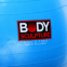 Фітбол м'яч для фітнесу глянцевий BODY SCULPTURE BJBB-001TBL-26N ø65см синій 4
