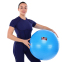 Фітбол м'яч для фітнесу глянцевий BODY SCULPTURE BJBB-001TBL-26N ø65см синій 5