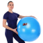 Фітбол м'яч для фітнесу глянцевий BODY SCULPTURE BJBB-001TBL-30N ø75см синій 5