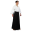 Одежда для Kendo, Iaido Aikido тренеровочный костюм Кендо, топы кендоги шаны Хакама SP-Sport CO-8873 155-190см белый-черный 0
