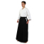 Одежда для Kendo, Iaido Aikido тренеровочный костюм Кендо, топы кендоги шаны Хакама SP-Sport CO-8873 155-190см белый-черный 1