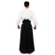 Одежда для Kendo, Iaido Aikido тренеровочный костюм Кендо, топы кендоги шаны Хакама SP-Sport CO-8873 155-190см белый-черный 2