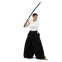 Одежда для Kendo, Iaido Aikido тренеровочный костюм Кендо, топы кендоги шаны Хакама SP-Sport CO-8873 155-190см белый-черный 12