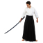 Одяг для Kendo, Iaido Aikido тренерувальний костюм Кендо, топи кендоги шани Хакама SP-Sport CO-8873 155-190см білий-чорний 16