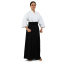 Одежда для Kendo, Iaido Aikido тренеровочный костюм Кендо, топы кендоги шаны Хакама SP-Sport CO-8873 155-190см белый-черный 22