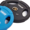 Блины (диски) полиуретановые Zelart TA-5336-50-20 50мм 20кг черный 1