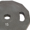 Диски для штанги сталеві пофарбовані Champion Newt NT-5221-15 52мм 15кг сірий 0