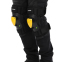 Комплект захисту SOULRIDING SP-Sport M-9331-LED (коліно, гомілка, передпліччя, лікоть) чорний-жовтий 0