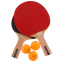 Набор для настольного тенниса DUNLOP RAGE DL679212 2 ракетки 3 мяча сетка чехол 1