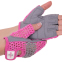 Перчатки для фитнеса и тренировок женские Zelart SB-161954 размер XS-M розовый-серый 1