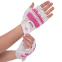 Перчатки для фитнеса и тренировок женские Zelart SB-161958 размер XS-M белый-розовый 0