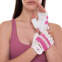 Перчатки для фитнеса и тренировок женские Zelart SB-161958 размер XS-M белый-розовый 4