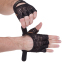 Перчатки для фитнеса и тренировок Zelart SB-161967 S-L черный-коричневый 0