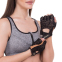 Перчатки для фитнеса и тренировок Zelart SB-161967 S-L черный-коричневый 7
