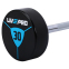 Штанга фіксована пряма поліуретанова LiveUp LP8010-30 довжина-89,2см 30кг чорний-синій 1
