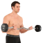 Штанга нерозбірна з фіксованою вагою вигнута PEV HAMMER STRENGHT TA-9978-25 25кг чорний 6