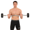 Штанга нерозбірна з фіксованою вагою вигнута PEV HAMMER STRENGHT TA-9978-25 25кг чорний 7