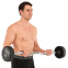 Штанга нерозбірна з фіксованою вагою вигнута PEV HAMMER STRENGHT TA-9978-30 30кг чорний 6