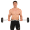 Штанга нерозбірна з фіксованою вагою вигнута PEV HAMMER STRENGHT TA-9978-30 30кг чорний 7