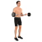 Штанга нерозбірна з фіксованою вагою вигнута PEV HAMMER STRENGHT TA-9978-30 30кг чорний 8