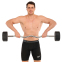 Штанга нерозбірна з фіксованою вагою вигнута PEV HAMMER STRENGHT TA-9978-40 40кг чорний 7
