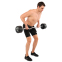 Штанга нерозбірна з фіксованою вагою вигнута PEV HAMMER STRENGHT TA-9978-50 50кг чорний 6