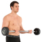 Штанга нерозбірна з фіксованою вагою пряма PEV HAMMER STRENGHT TA-9979-25 25кг чорний 6