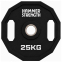 Млинці диски поліуретанові 2 Handle металева втулка HAMMER STRENGHT TA-9986-25 ø50мм 25кг чорний 0