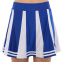 Костюм для чирлидинга кроп-топ с воротником-стойкой и плиссированная мини-юбка SP-Sport CO-043 размер S-2XL синий-белый 6