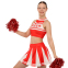 Костюм для чирлидинга кроп-топ и плиссированная мини-юбка SP-Sport F1356 размер S-2XL цвета в ассортименте 13