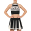 Костюм для чирлидинга кроп-топ и плиссированная мини-юбка SP-Sport F1356 размер S-2XL цвета в ассортименте 30